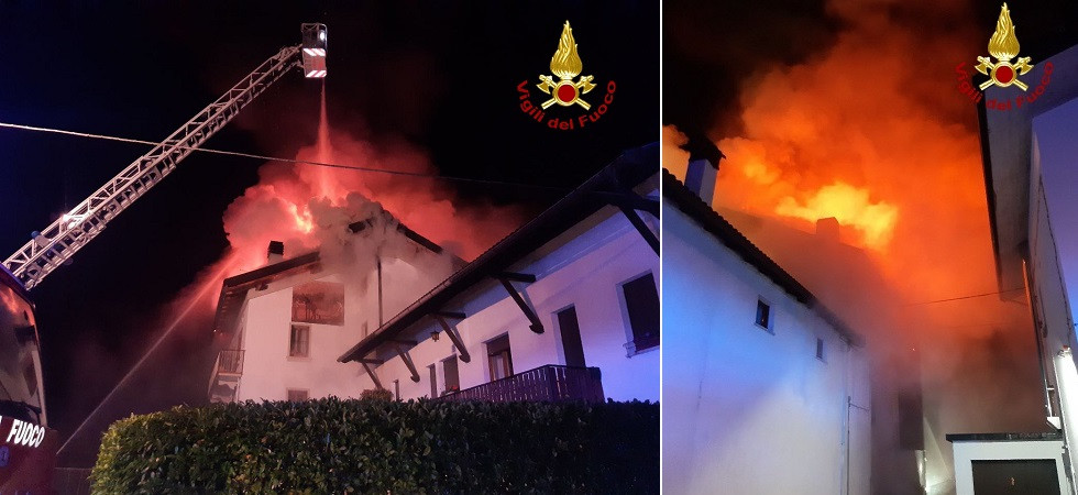 Incendio in un’abitazione: l’esplosione travolge uno dei vigili del fuoco